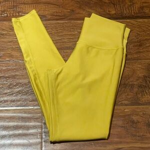 High-Waist Yellow Performance Leggings